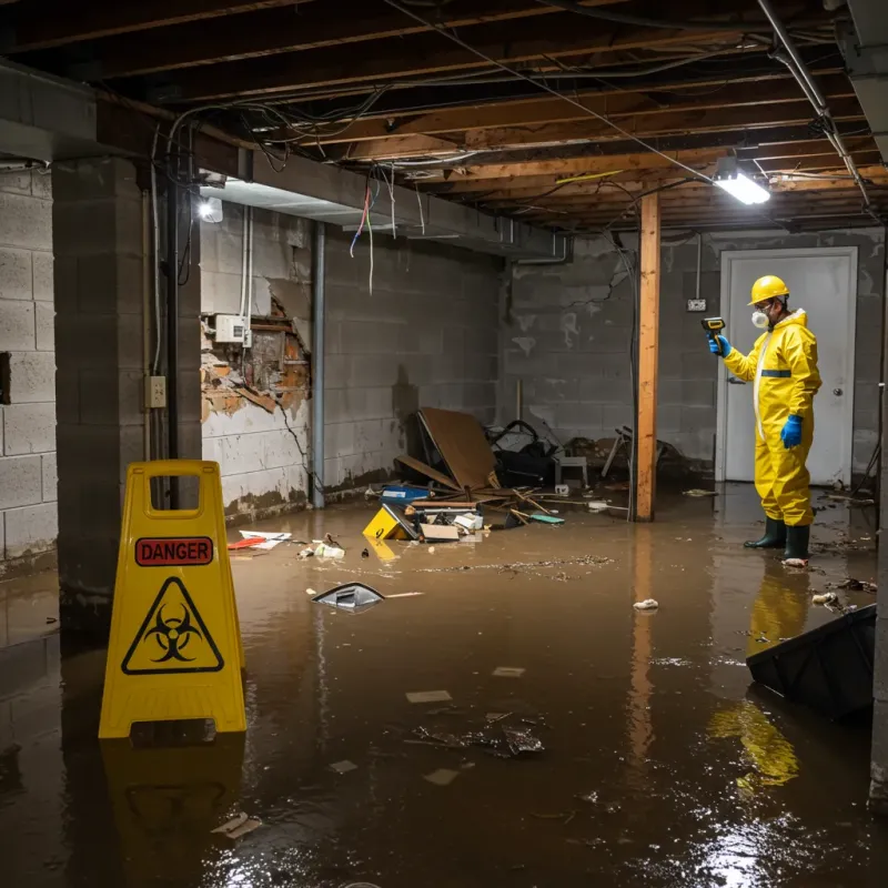 Flooded Basement Electrical Hazard in Paulding County, OH Property